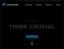 Tablet Screenshot of crucialappconcepts.com